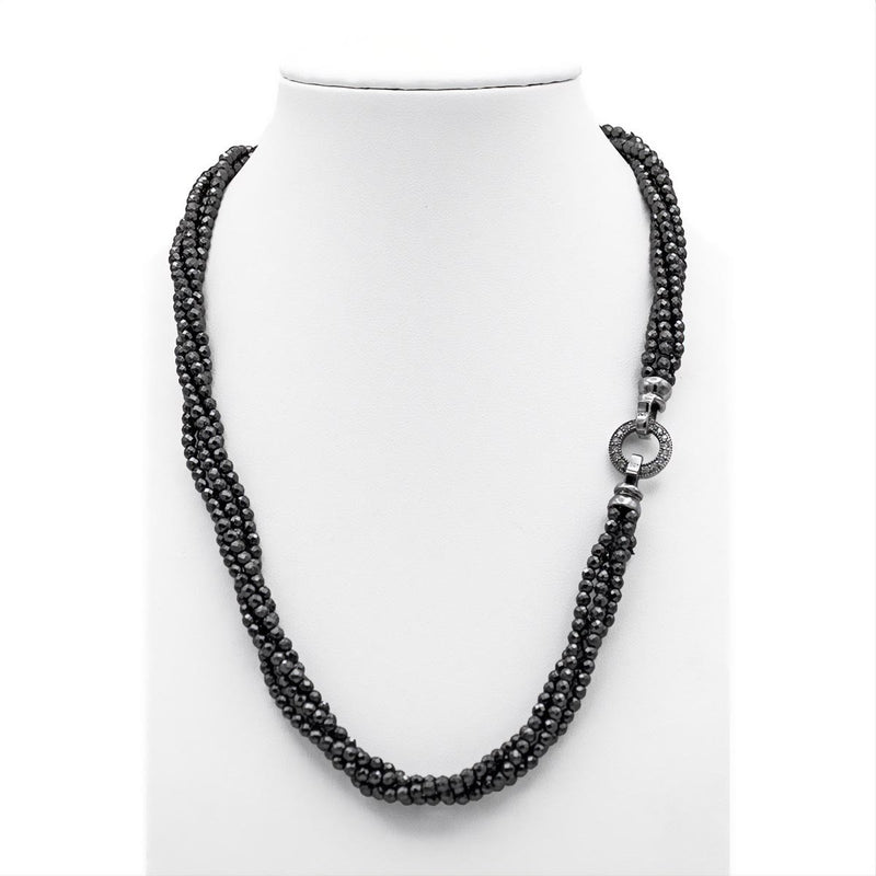 Collana in ematite e argento