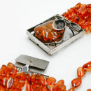 Collana in ambra del baltico a scalare