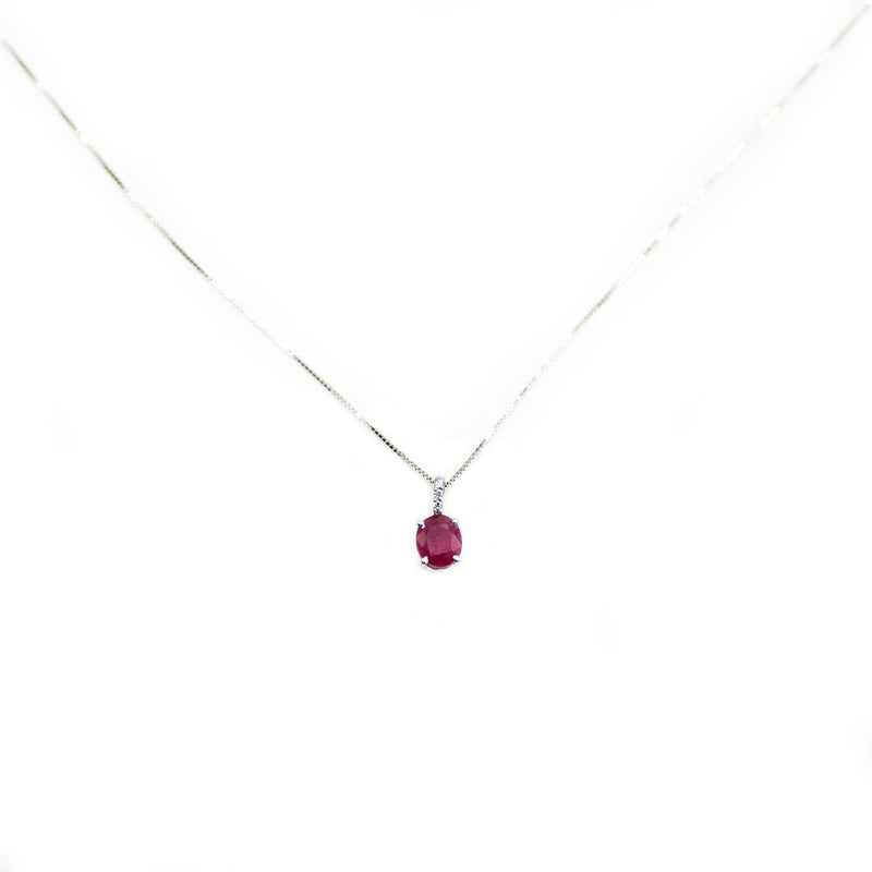 Girocollo con Rubini e Diamanti 18kt