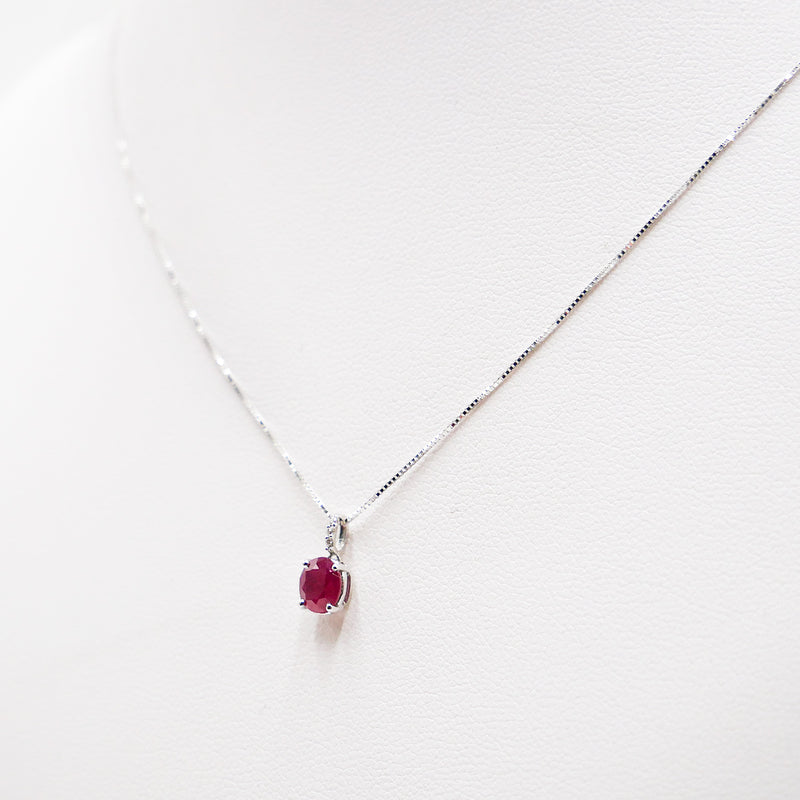 Girocollo con Rubini e Diamanti 18kt