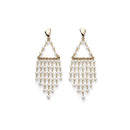 Orecchini con perla bianca