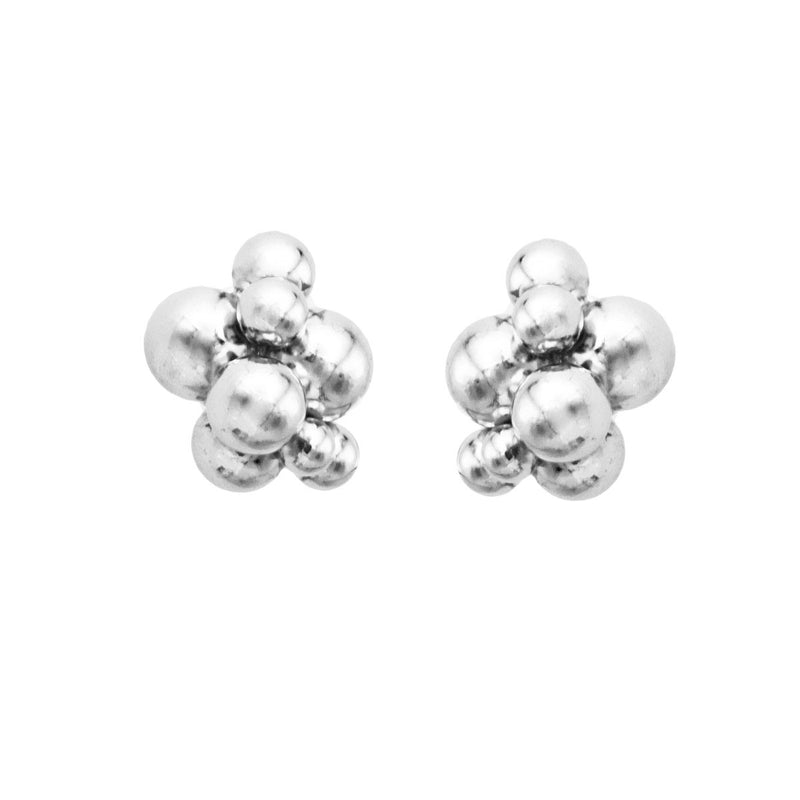 Orecchini in argento rodiato