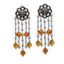 orecchini argento e corniola