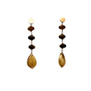 Orecchini in argento e corniola striata