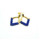 Orecchini in lapislazzuli e zirconi