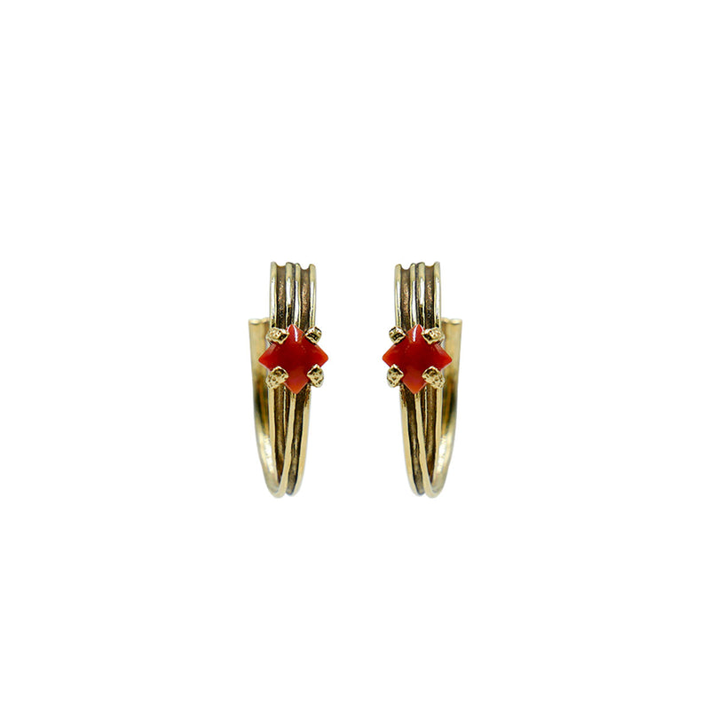 orecchini corallo rosso