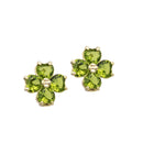 Orecchino in argento a fiore