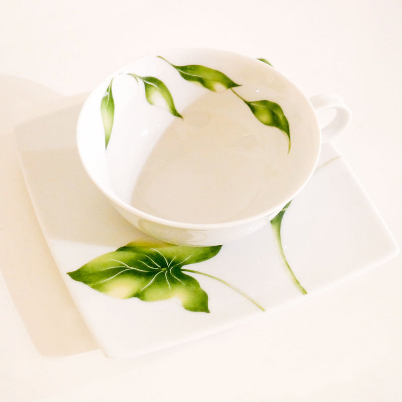 Tazze da tè c/piattino Vegetal Guy Degrenne