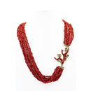 Collana di corallo e argento 925%